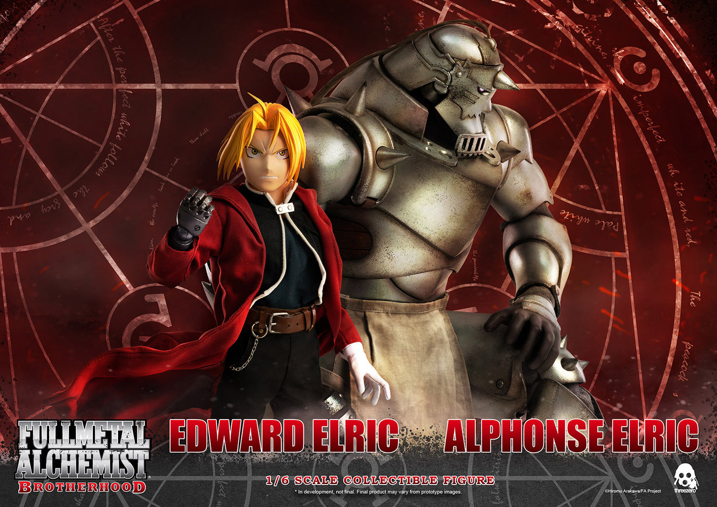 Threezero - Fullmetal Alchemist:  FigZero 1/6 Edward Elric + Alphonse Elric Twin-Pack