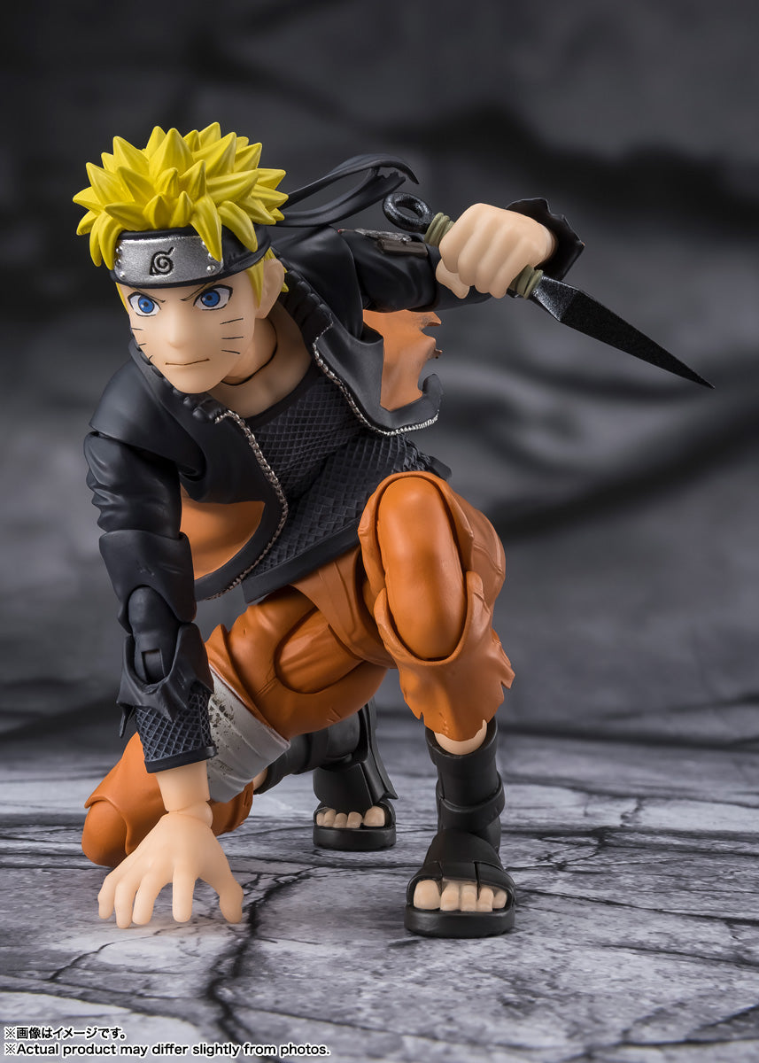 Naruto Uzumaki figure crouching battle pose – Naruto Shippuden collectible