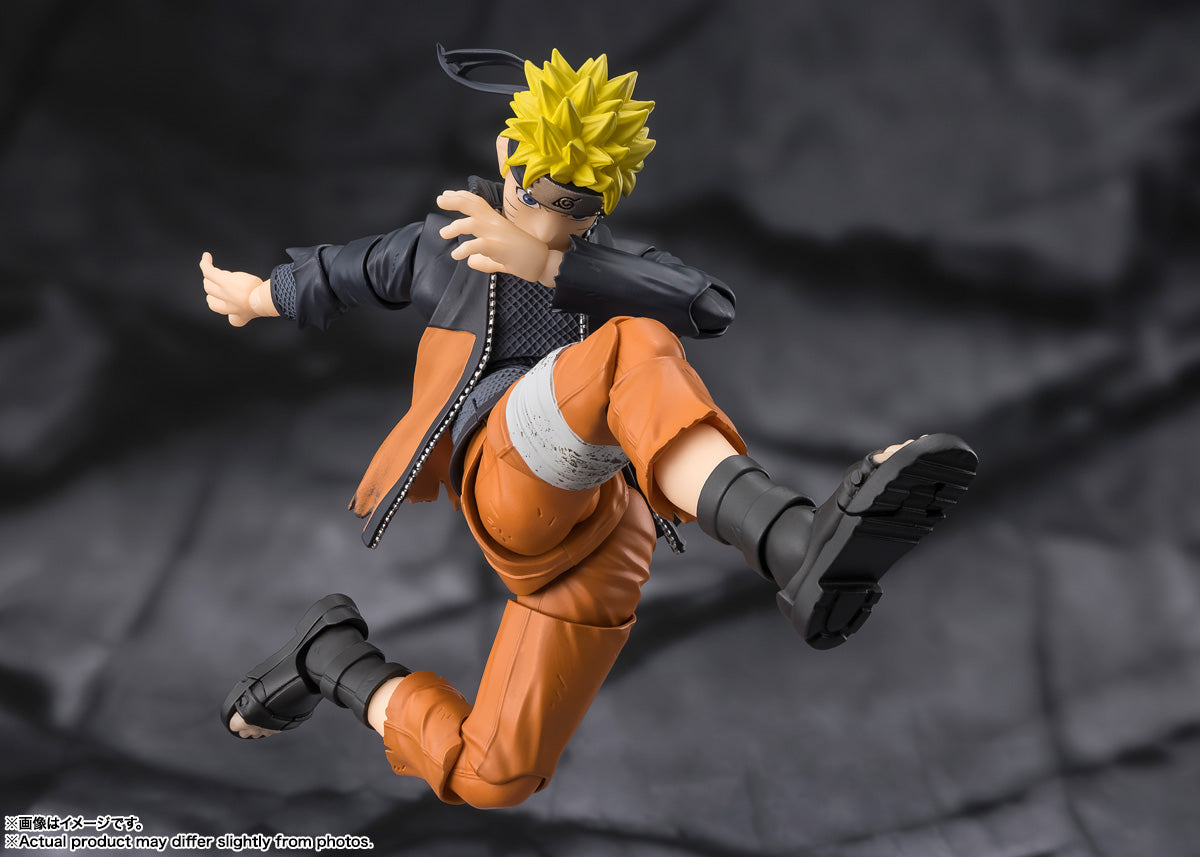 Naruto Uzumaki figure kneeling battle pose – Naruto Shippuden action figure