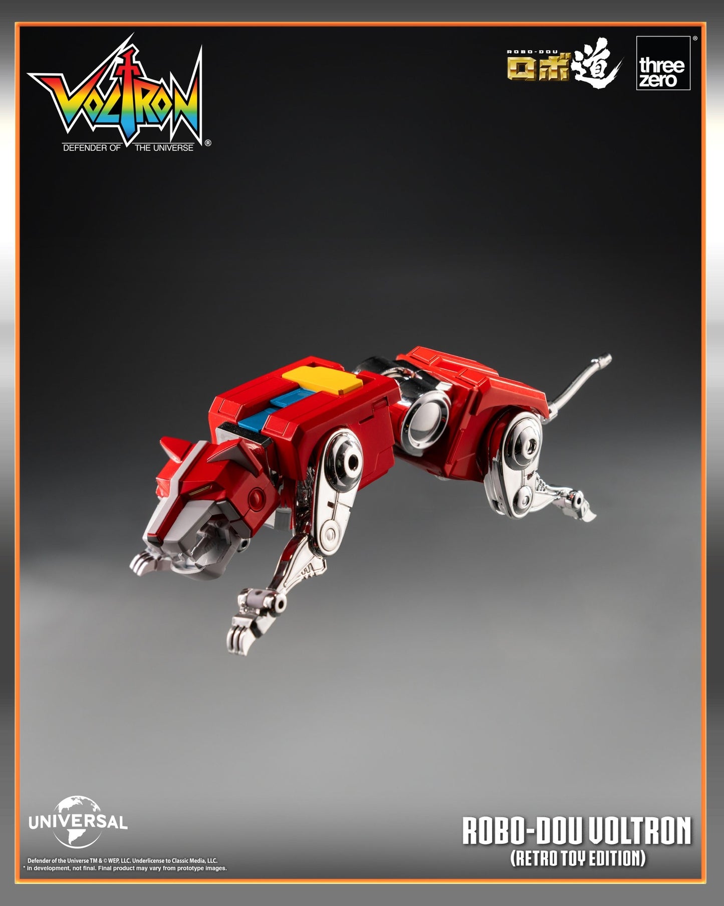 Threezero: Voltron: Defender of the Universe ROBO-DOU Voltron (Retro Toy Edition)