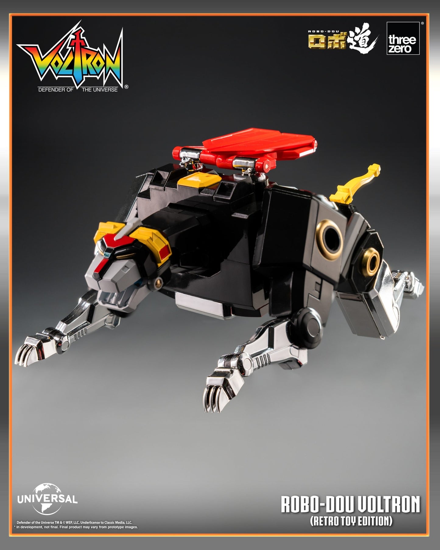 Threezero: Voltron: Defender of the Universe ROBO-DOU Voltron (Retro Toy Edition)