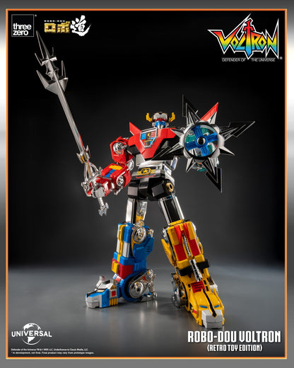 Threezero: Voltron: Defender of the Universe ROBO-DOU Voltron (Retro Toy Edition)