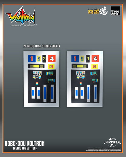 Threezero: Voltron: Defender of the Universe ROBO-DOU Voltron (Retro Toy Edition)
