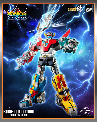Threezero: Voltron: Defender of the Universe ROBO-DOU Voltron (Retro Toy Edition)