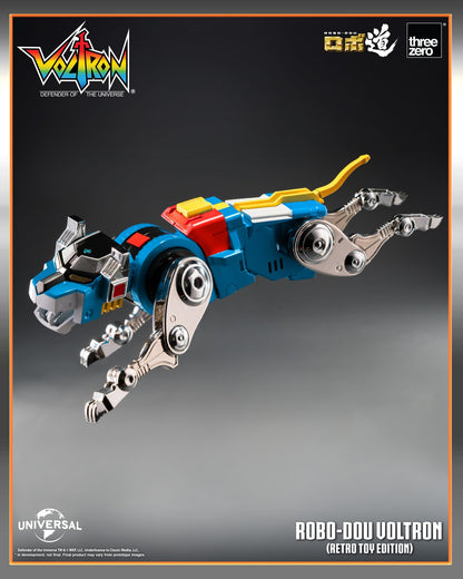 Threezero: Voltron: Defender of the Universe ROBO-DOU Voltron (Retro Toy Edition)