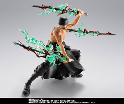 S.H.Figuarts Roronoa Zoro dynamic three sword attack pose