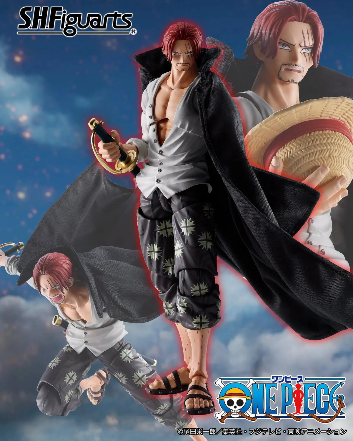 Pre-Order - Bandai S.H.Figuarts (SHF) - One Piece - Shanks - Marineford -